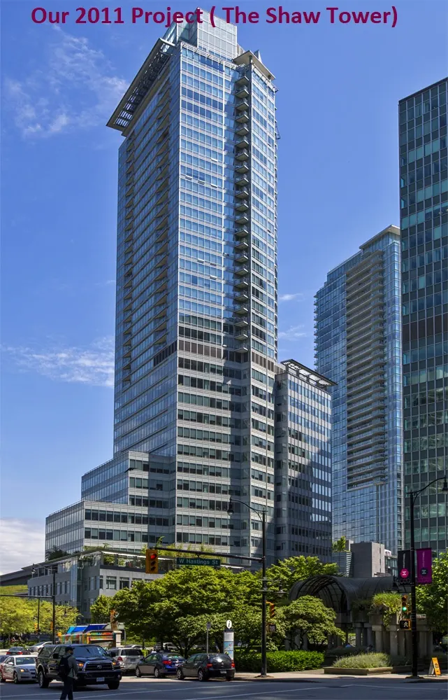 1Pro moving job at Shaw Tower, Vancouver